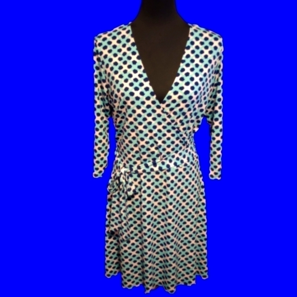 LEOTA Polka Dot Wrap Dress